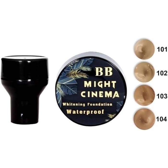 Might Cinema - Foundation, Whitening Foundation For Brightening & Glow, Model - 2594 (104, 24) - Image 2